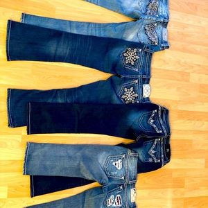 EUC Miss Me jeans short - bootcut, straight, capri